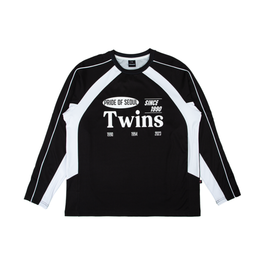 LD255UPTTS012 LG TWINS Collection Heritage Long Sleeve T-Shirt BLACK