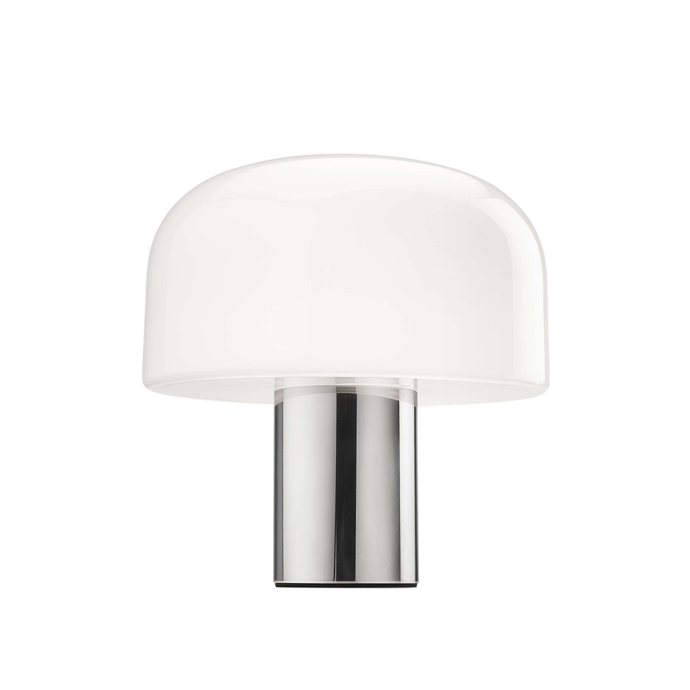 플로스 벨홉 글라스 테이블 브라이트 알루미늄(FLOS Bellhop Glass Table Bright Aluminum)