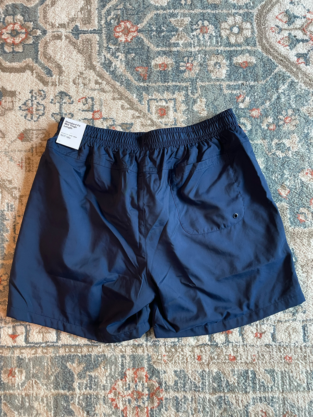 Nike NSW Woven Lined Flow Shorts Midnight Navy White - Asia 착용 스타일 - 3