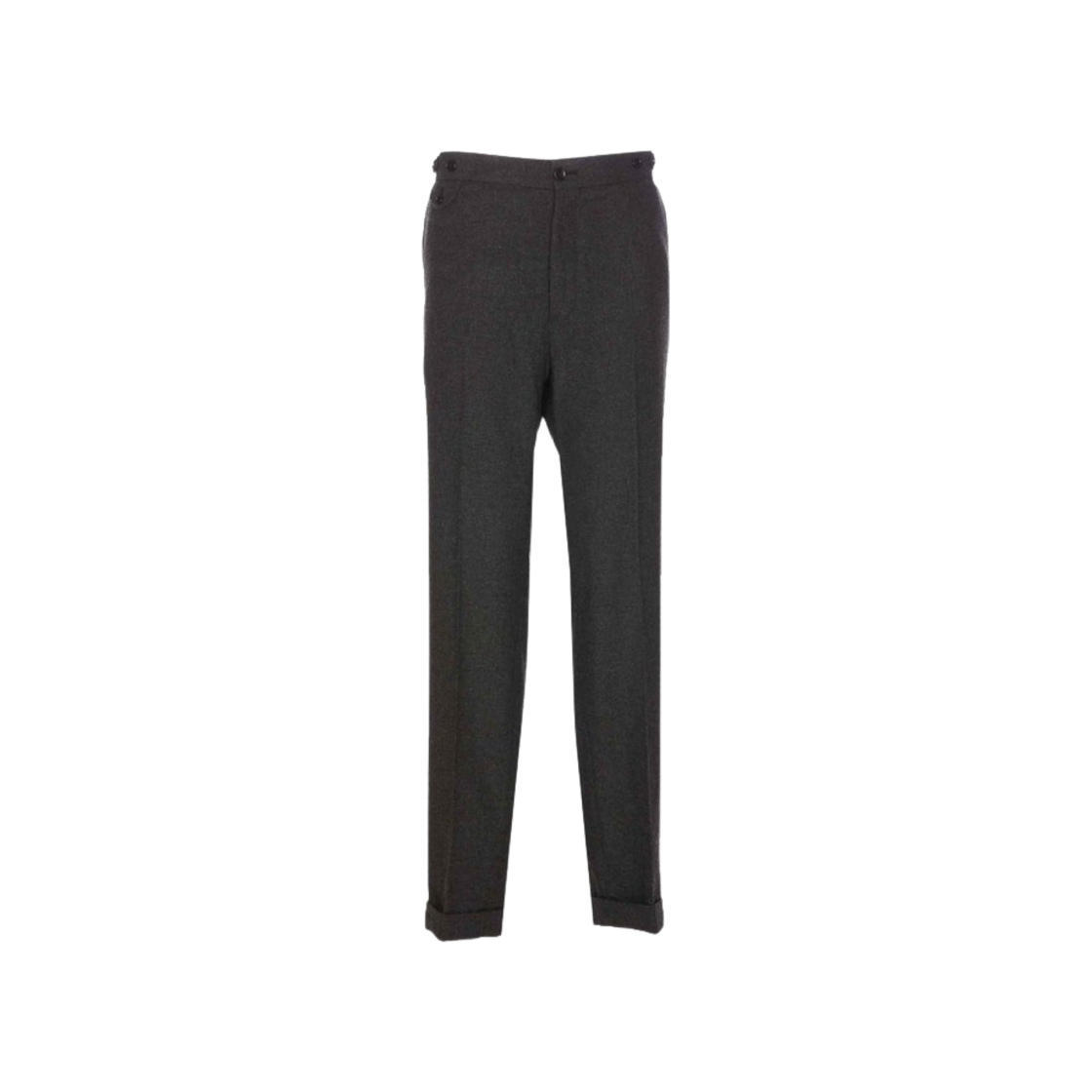 GV6LETFURNCN0141 Dolce & Gabbana Wool Straight Pants Grey