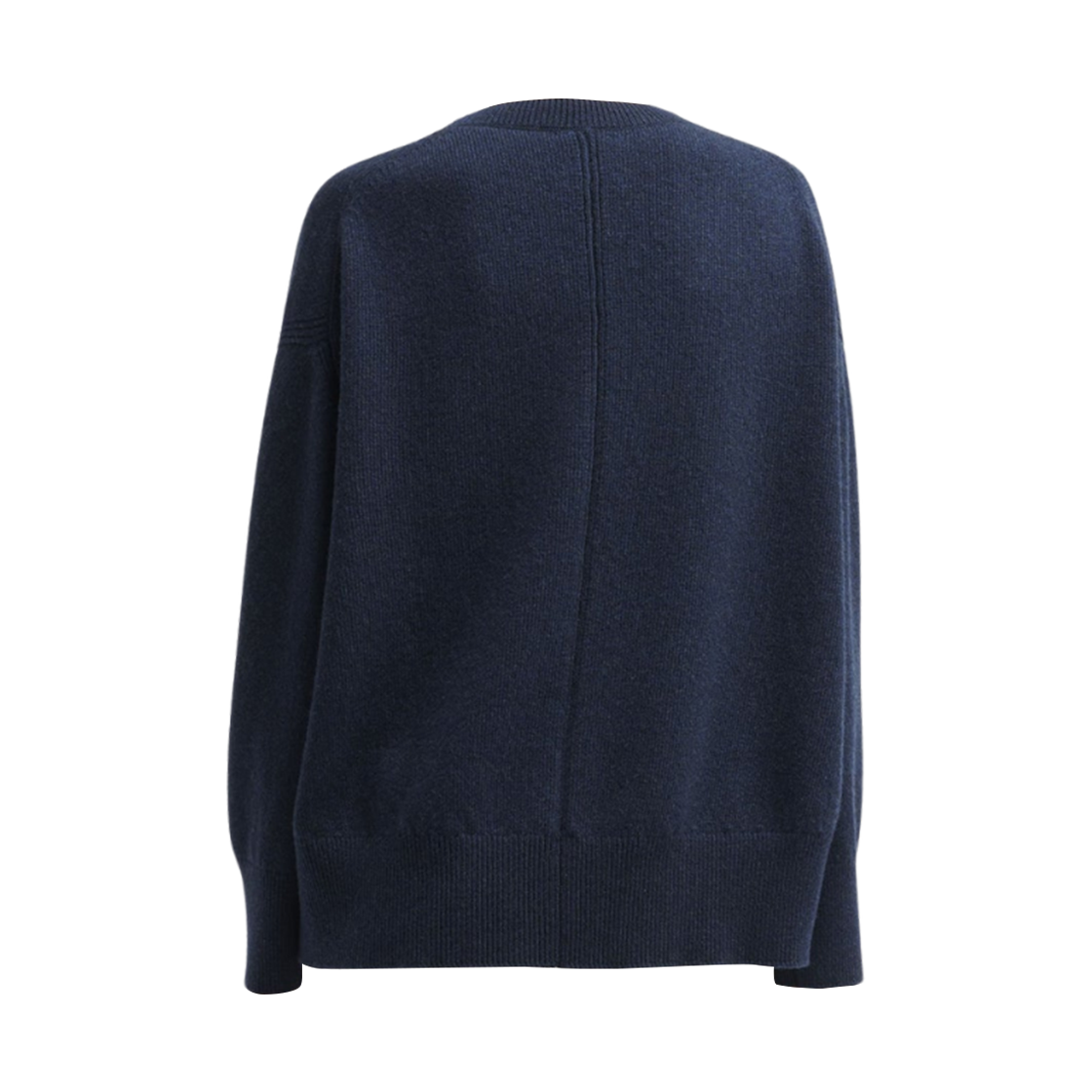 (W) 배리 캐시미어 오버사이즈 라운드넥 니트웨어 블루((W) Barrie Cashmere Oversized Round Neck Knitwear Blue) - 2