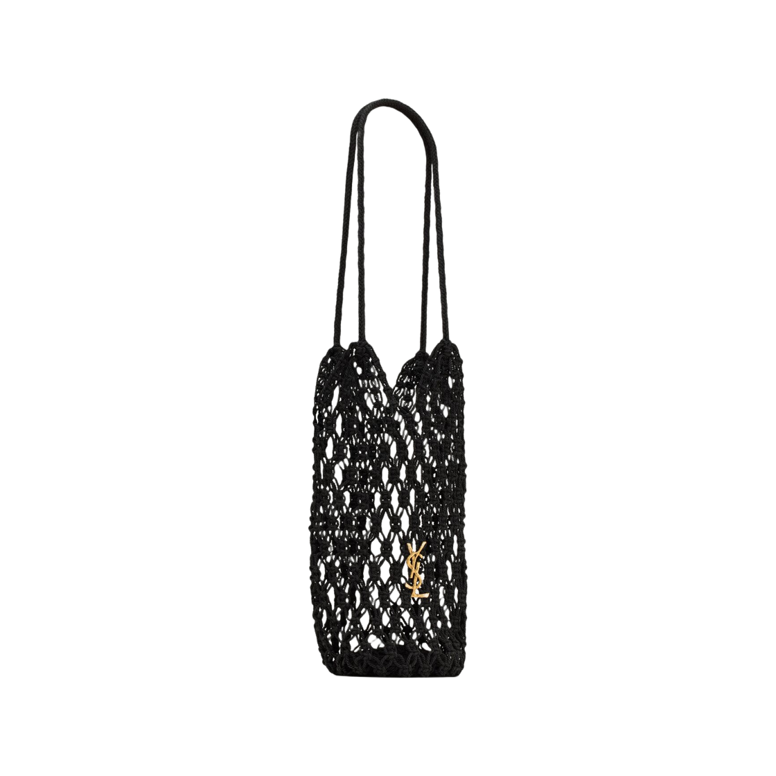 생로랑 카산드라 라지 토트 크로쉐 블랙(Saint Laurent Cassandre Large Tote in Crochet Black) - 4