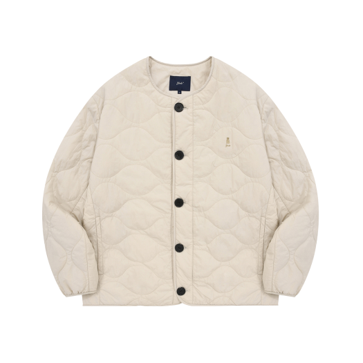 YES1JK399AIV / YEF1QJ301SIV / YFS1QJ301SIV Yale Warm-Up Quilting Jacket Ivory