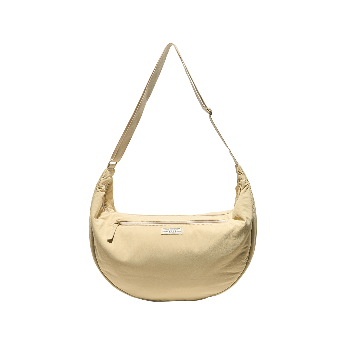 예일 라운드 숄더 라지 백_베이지(Yale Round Shoulder Large Bag_Beige)