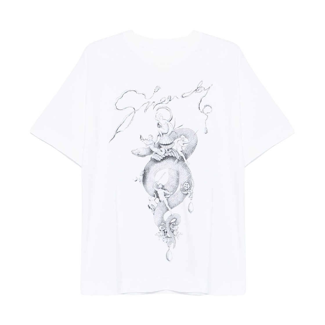 지방시 프린티드 티셔츠 화이트(Givenchy Printed T-Shirt White) - 1