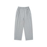 Covernat Two Tuck Real Wide Sweat Pants Melange Gray