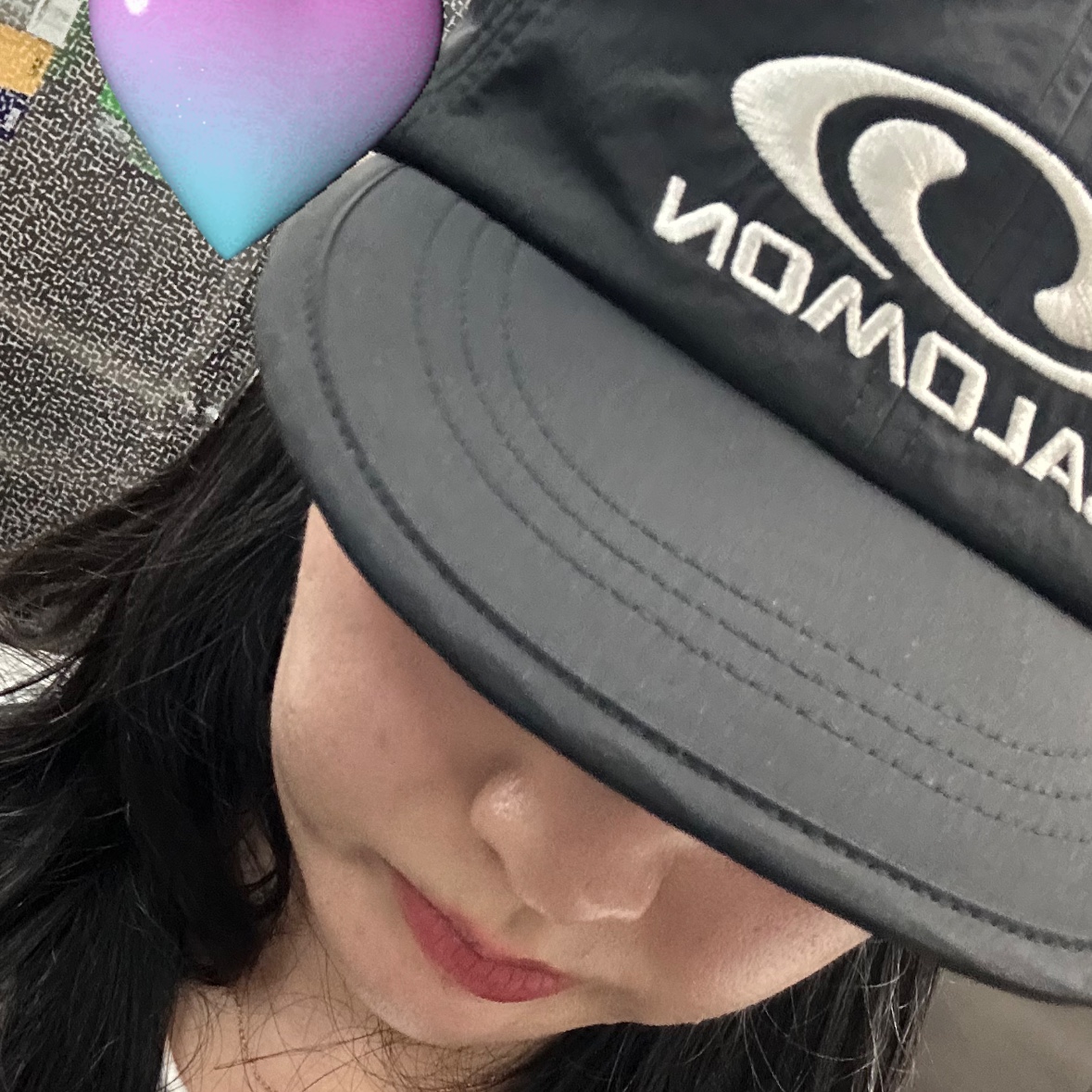 Salomon Link 6 Panel Cap Black 착용 스타일