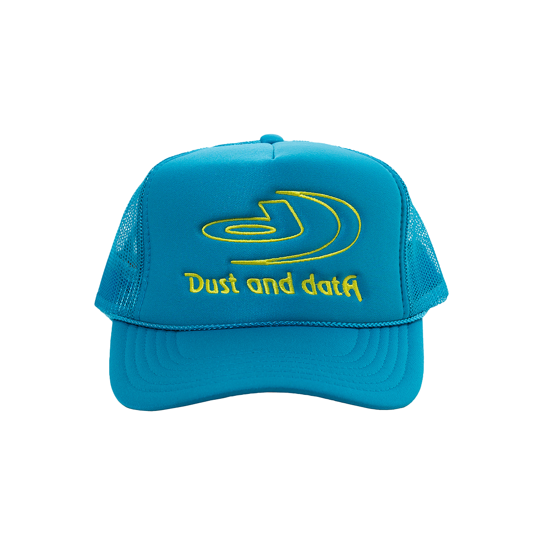 DD25HW48TQOS Dust and Data Core Logo Trucker Cap Turquoise