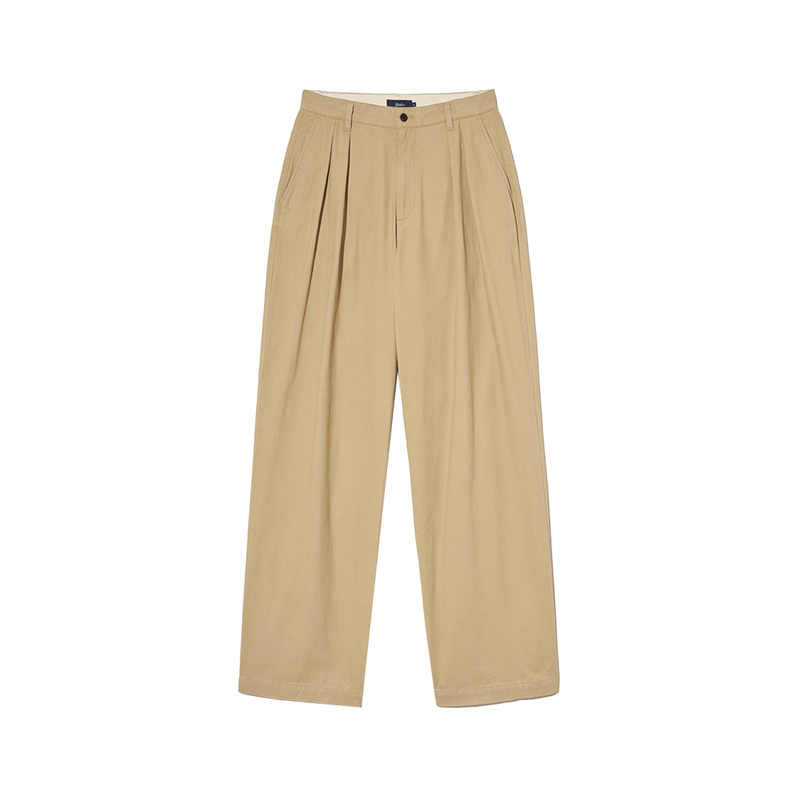 예일 프리미엄 빈티지 투 턱 와이드 치노팬츠_베이지(Yale Premium Vintage Two Tuck Wide Chino Pants Begie)