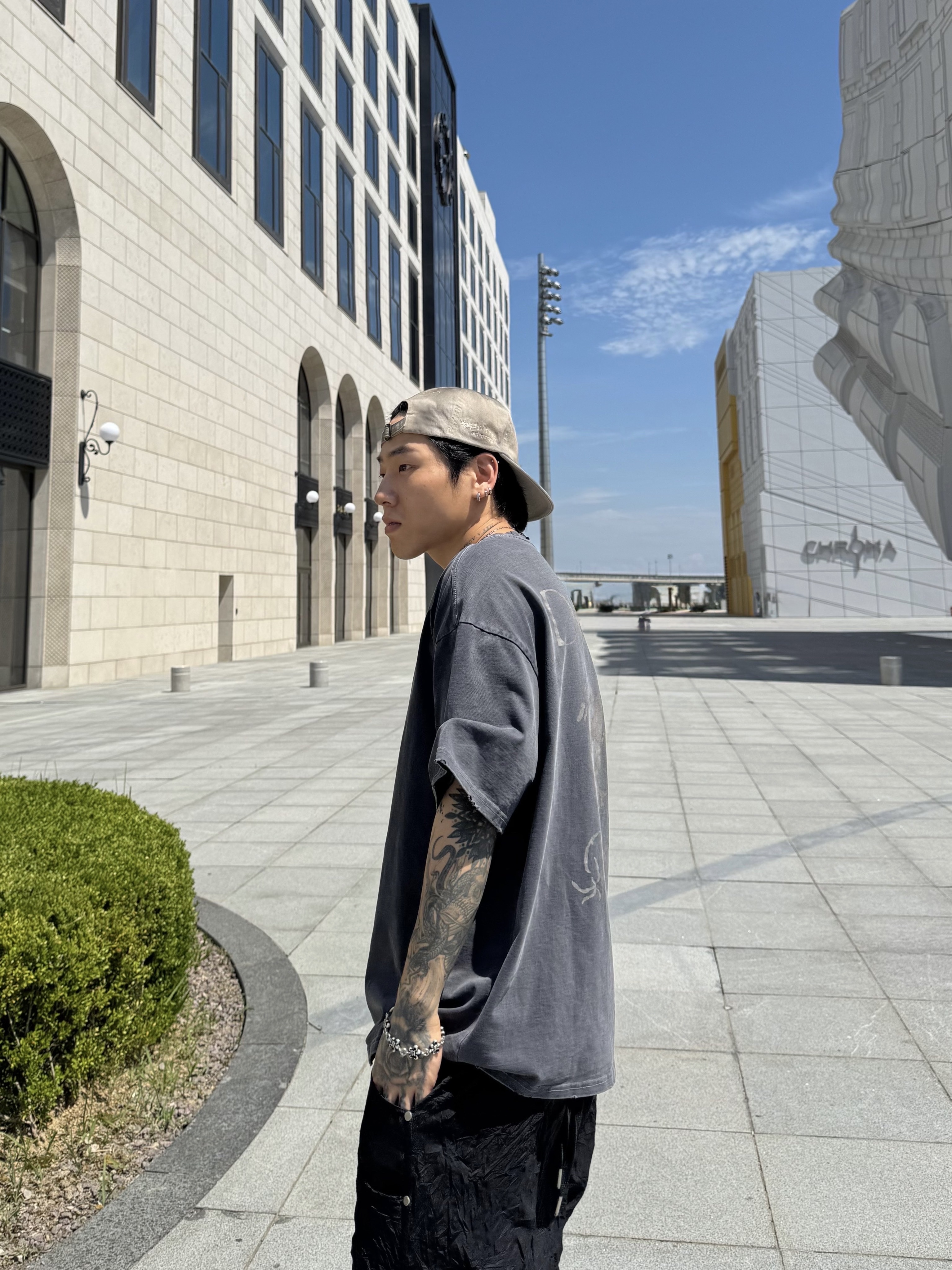 [KREAM Exclusive] Aoiro 6-Panel Bone A/N Cap Mud 착용 스타일 - 9
