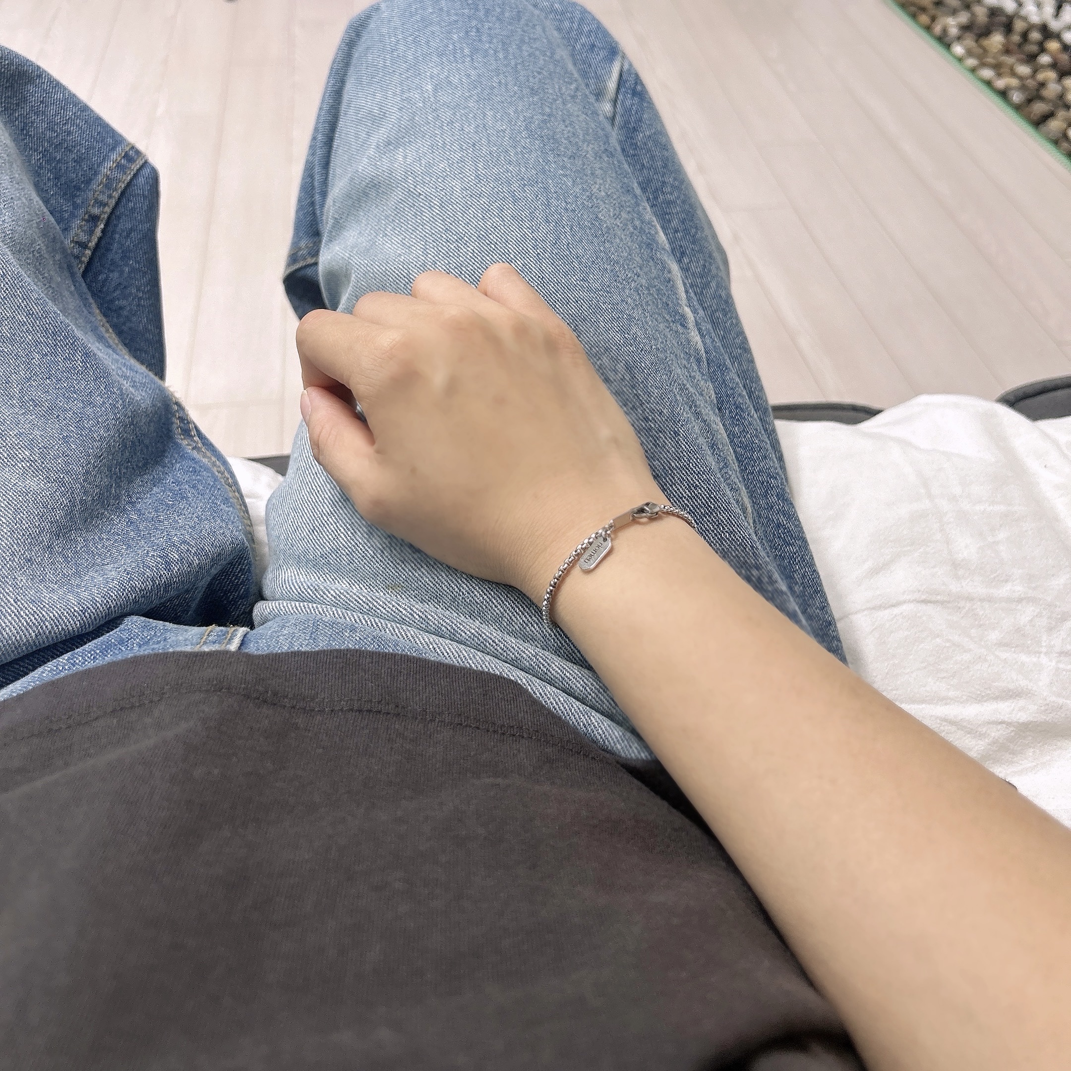 Riomeu Snake Chain Bracelet 2.5mm 착용 스타일