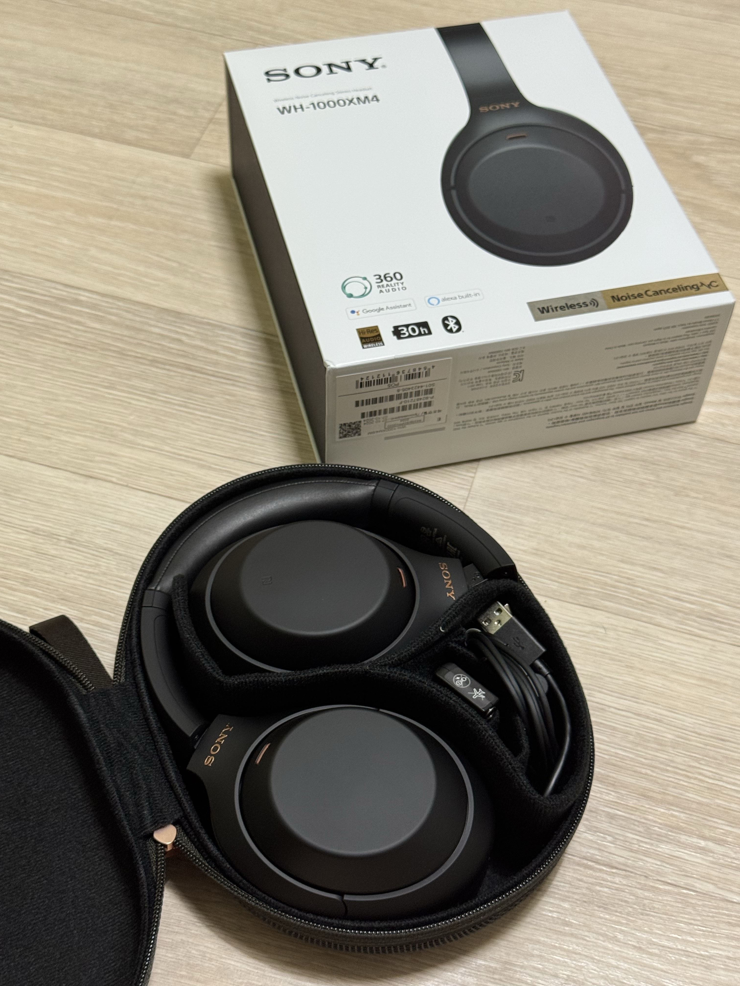 Sony WH-1000XM4 Black (Korean Ver.) 착용 스타일