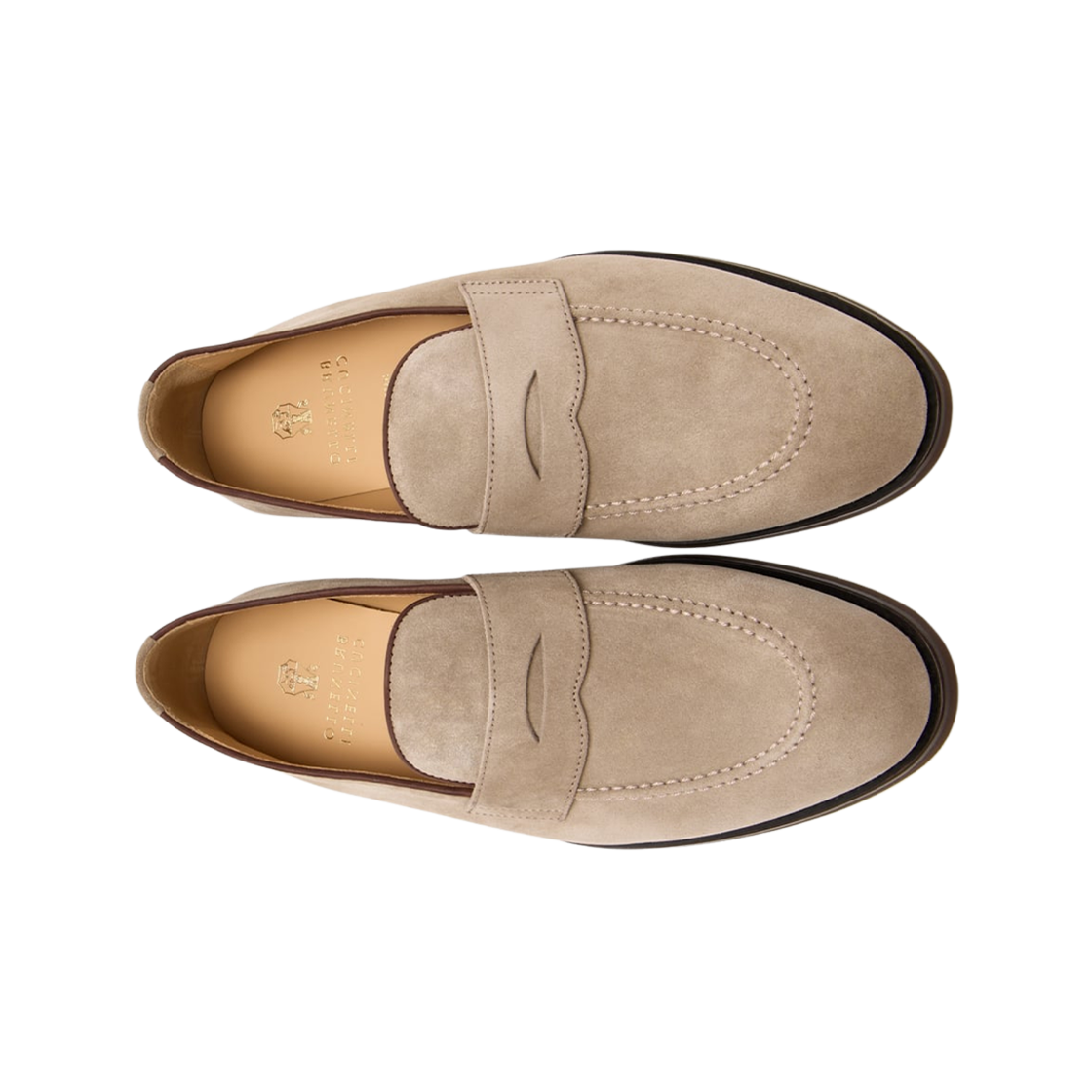 브루넬로 쿠치넬리 스웨이드 페니 로퍼 버프(Brunello Cucinelli Suede Penny Loafer Buff) - 2