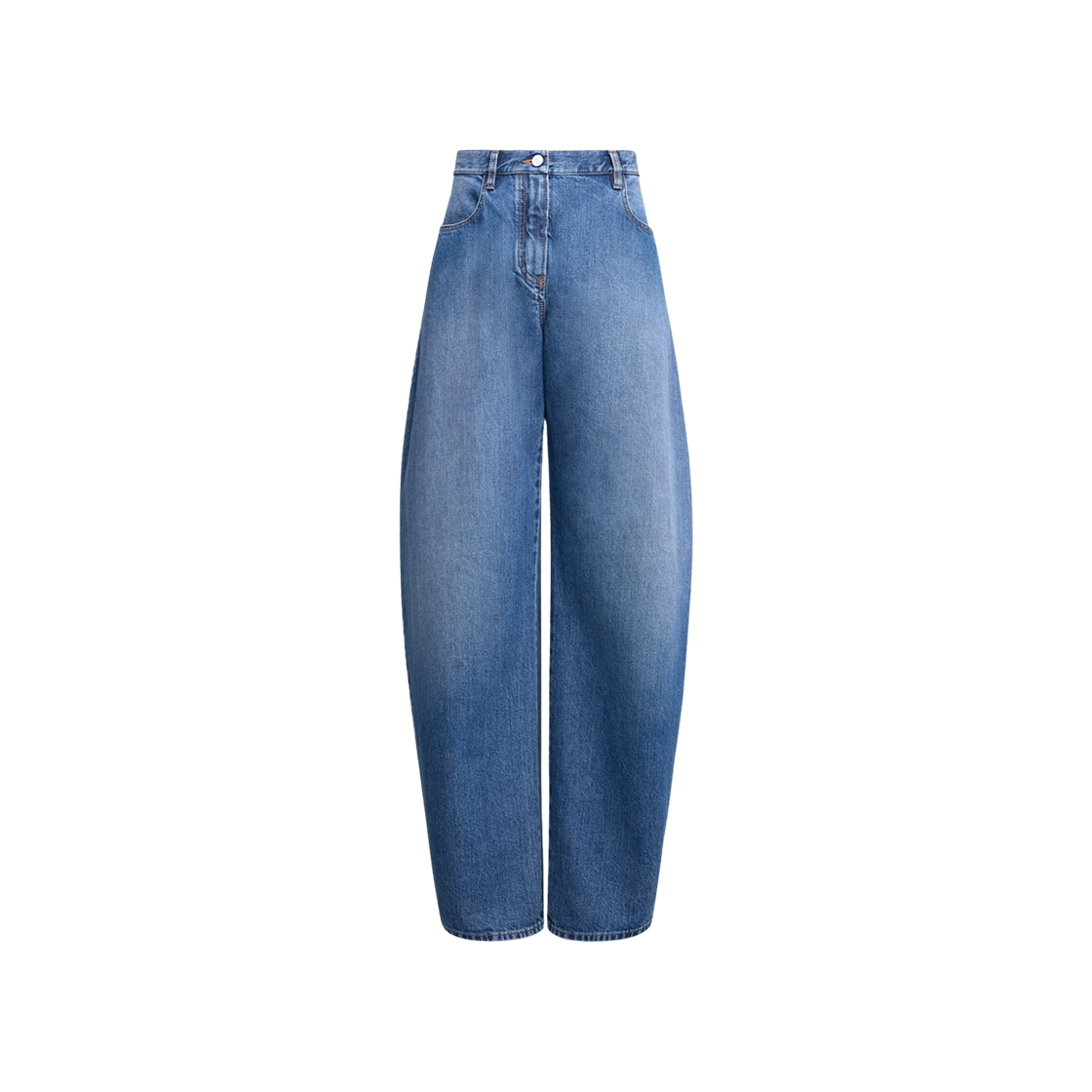(W) 알라이아 로우 웨이스트 라운드 진 미네랄((W) Alaia Low Waist Round Jeans Mineral)