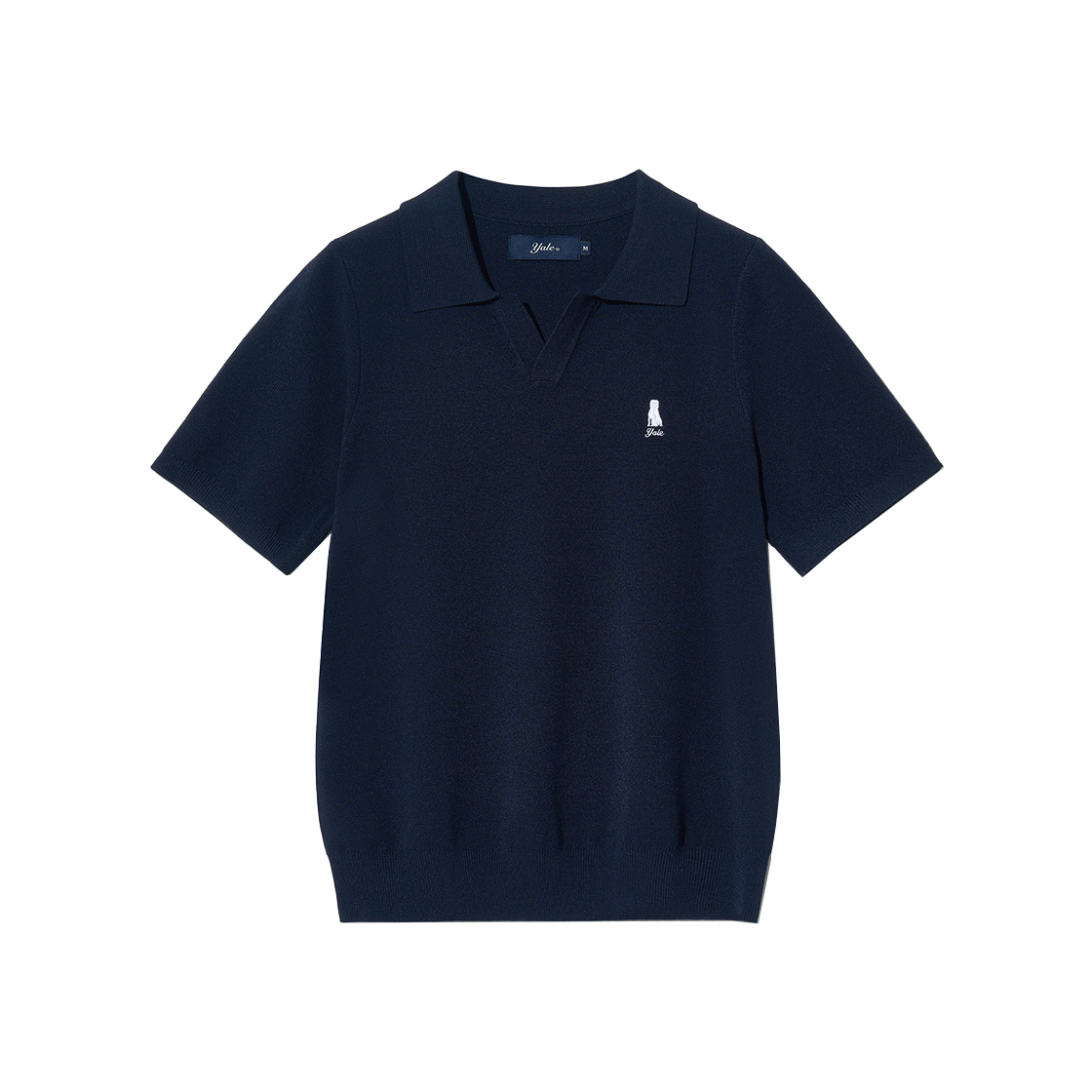 YEM1KT211ANA Yale Women's Comfort Cool Slit Neck Polo Knit Navy