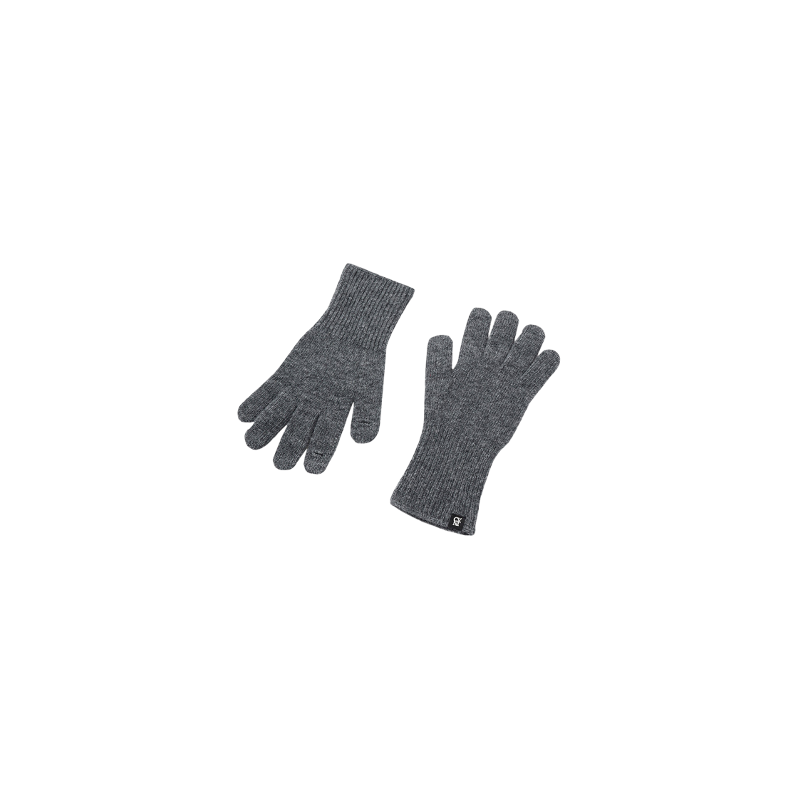CO2404TC03CH Covernat Authentic CVNT Logo Wool Gloves Charcoal