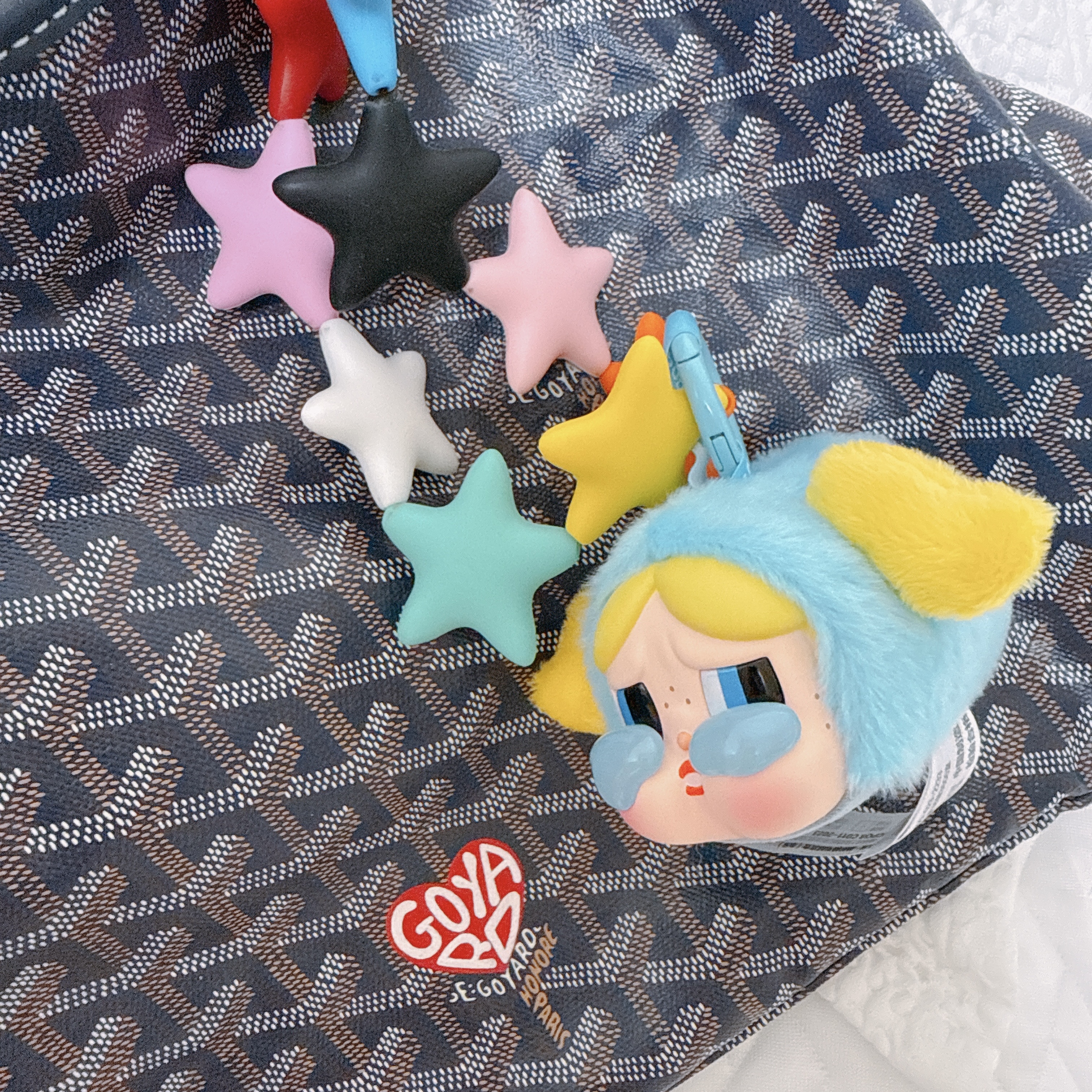 Pop Mart Crybaby x Powerpuff Girls Series Keyring Bubbles (Opened Case) 착용 스타일
