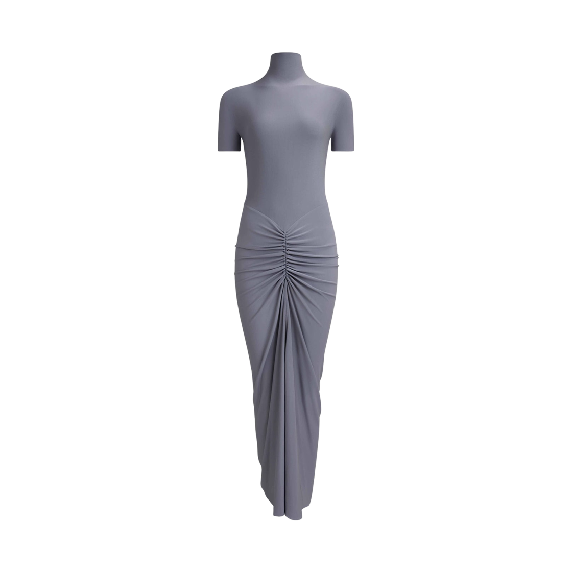 (W) 알라이아 소프트 저지 맥시 드레스 그레이((W) Alaia Soft Jersey Maxi Dress Grey)