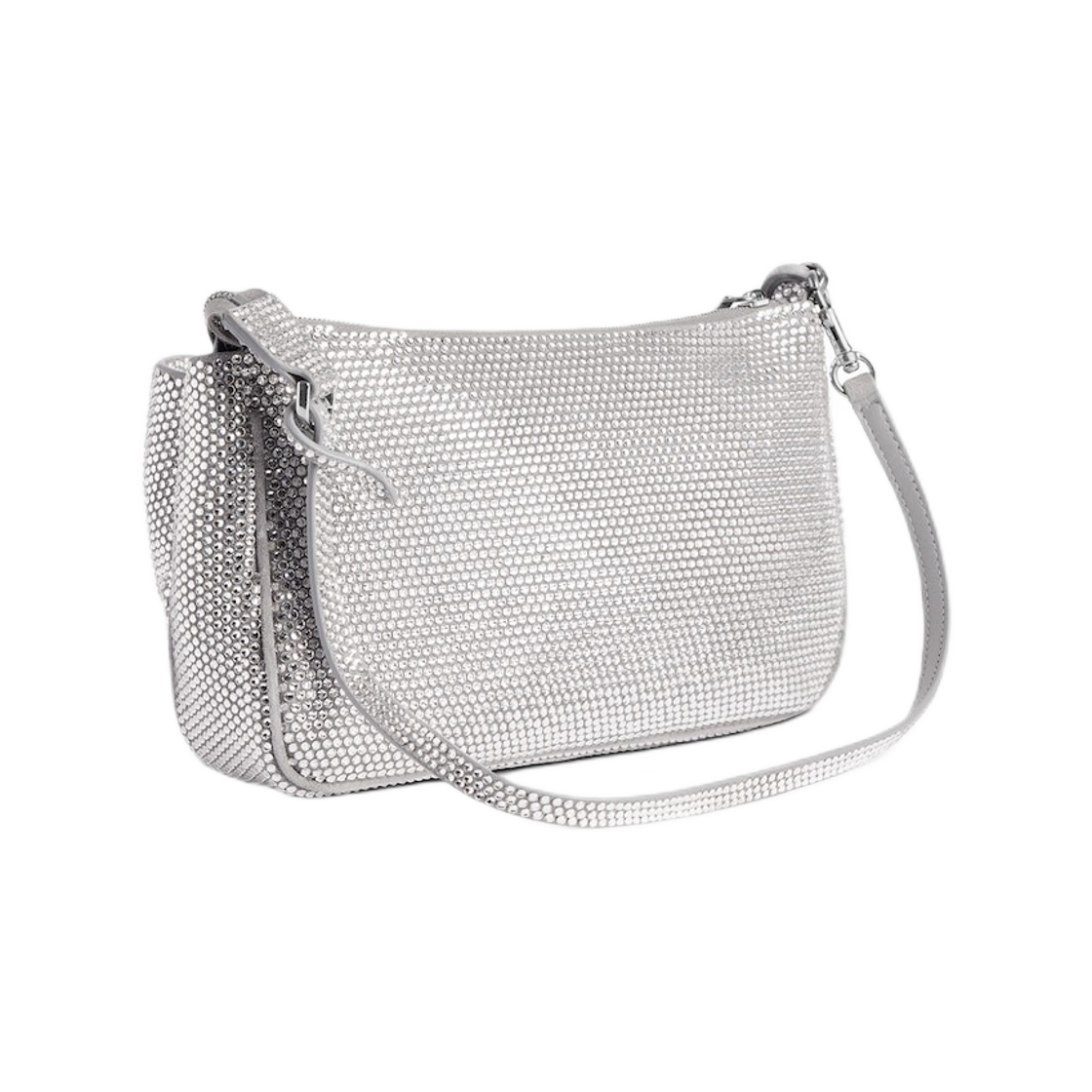 발렌시아가 로데오 슬링 포쉐트 라인스톤 스모크 그레이(Balenciaga Rodeo Sling Pochette with Rhinestones Smoke Grey) - 2