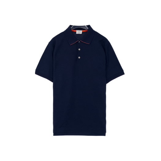 ITL5SEEITL2S Hermes Pique Polo T-Shirt S Navy/Pewter