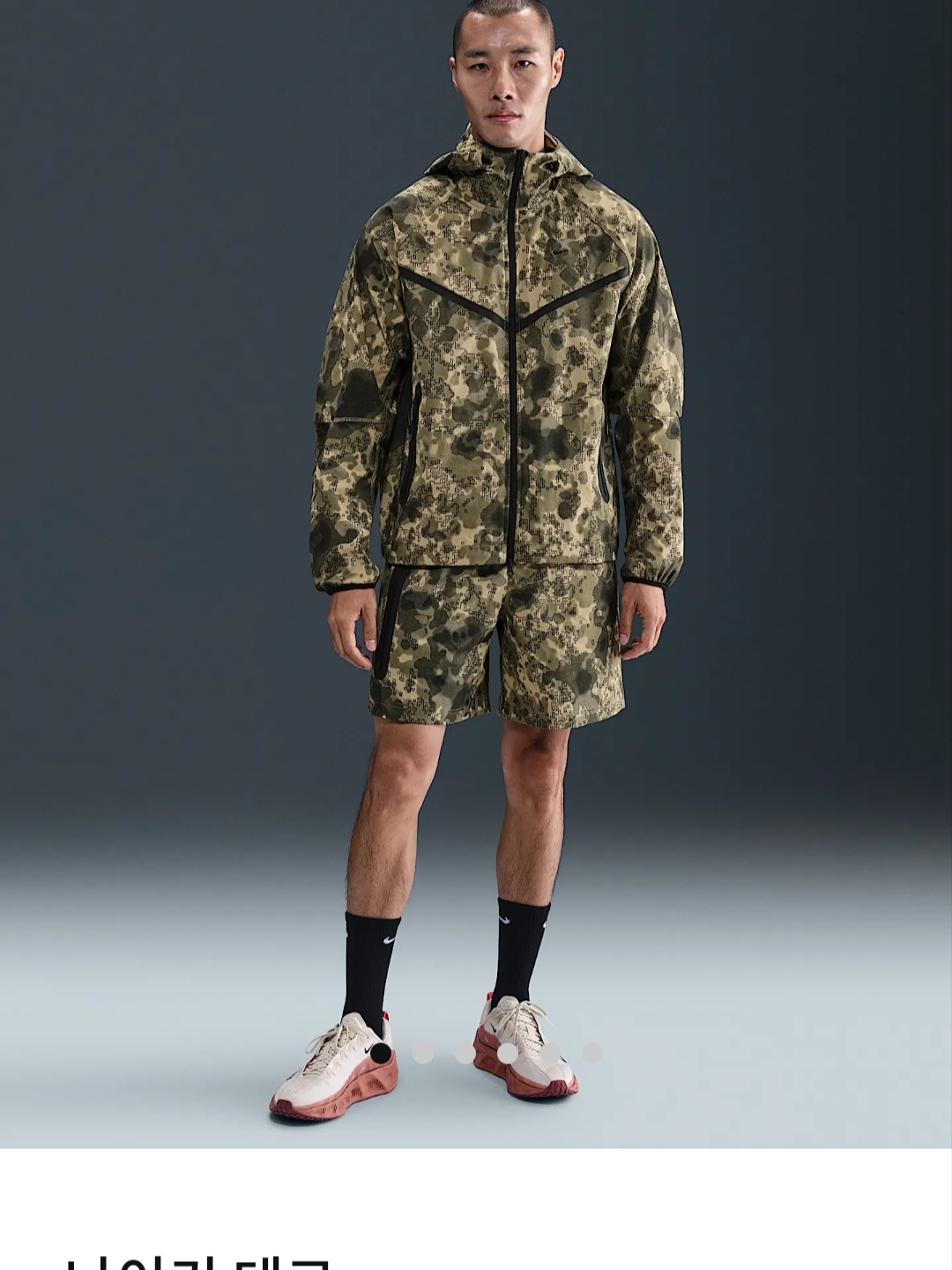 Supreme Washed Chino Twill Camp Cap Desert Camo - 24SS, Hangle EPI Black 2 Size 착용 스타일 - 2