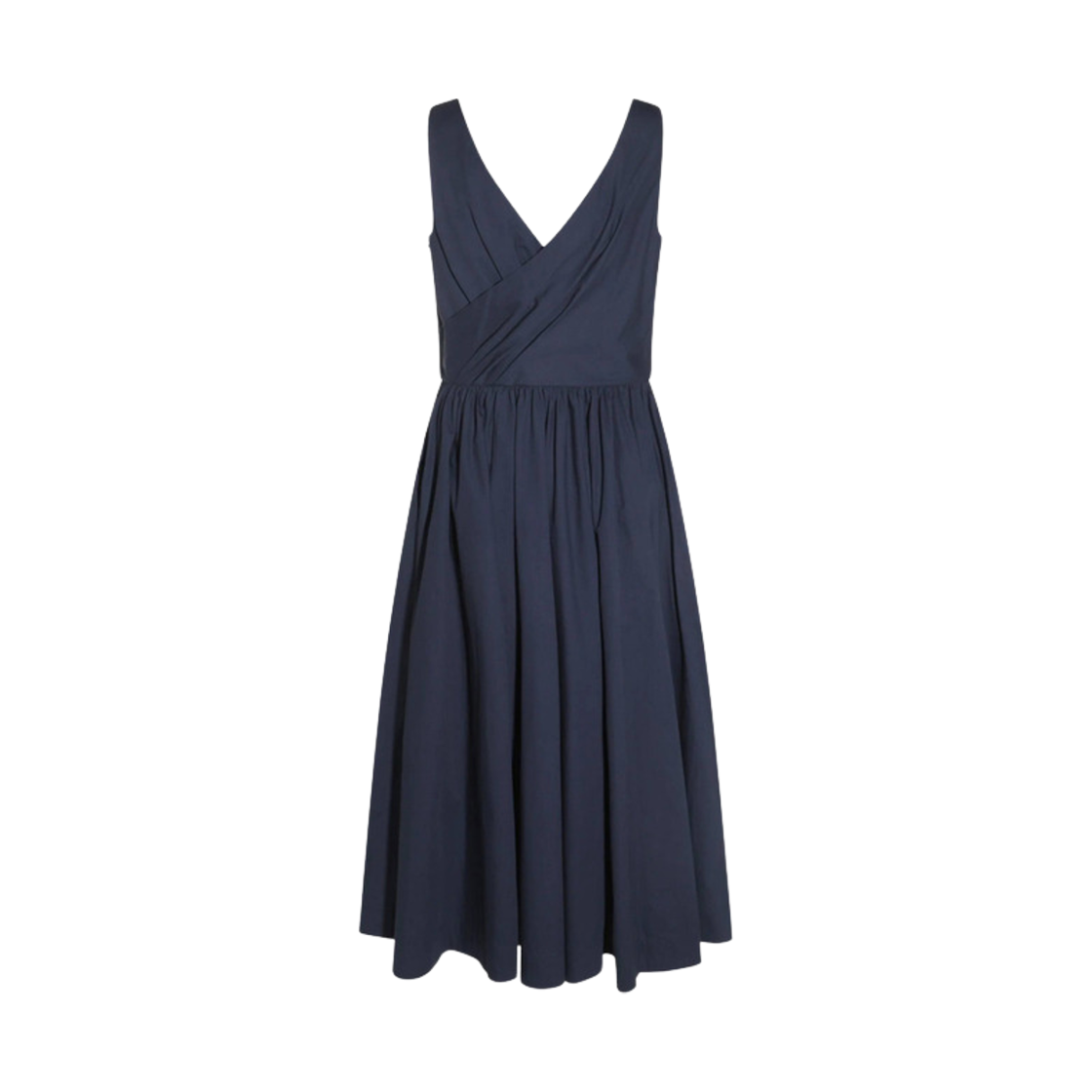 (W) 에드 브이넥 드레스 다크 블루((W) Add V-Neck Dress Dark Blue)