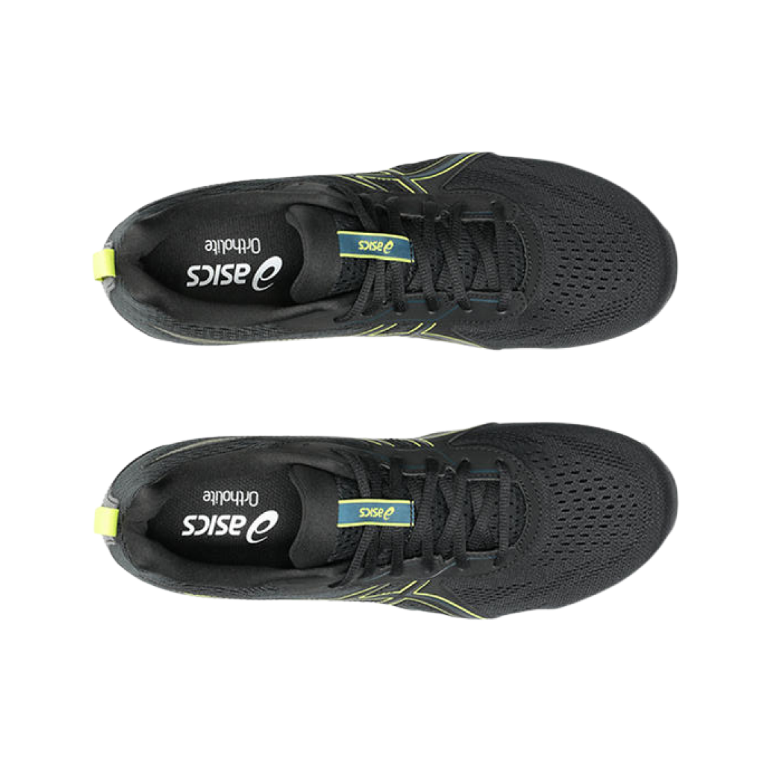 아식스 젤 컨텐드 9 블랙 시트론 - 4E 엑스트라 와이드(Asics Gel-Contend 9 Black Citron - 4E Extra Wide) - 2