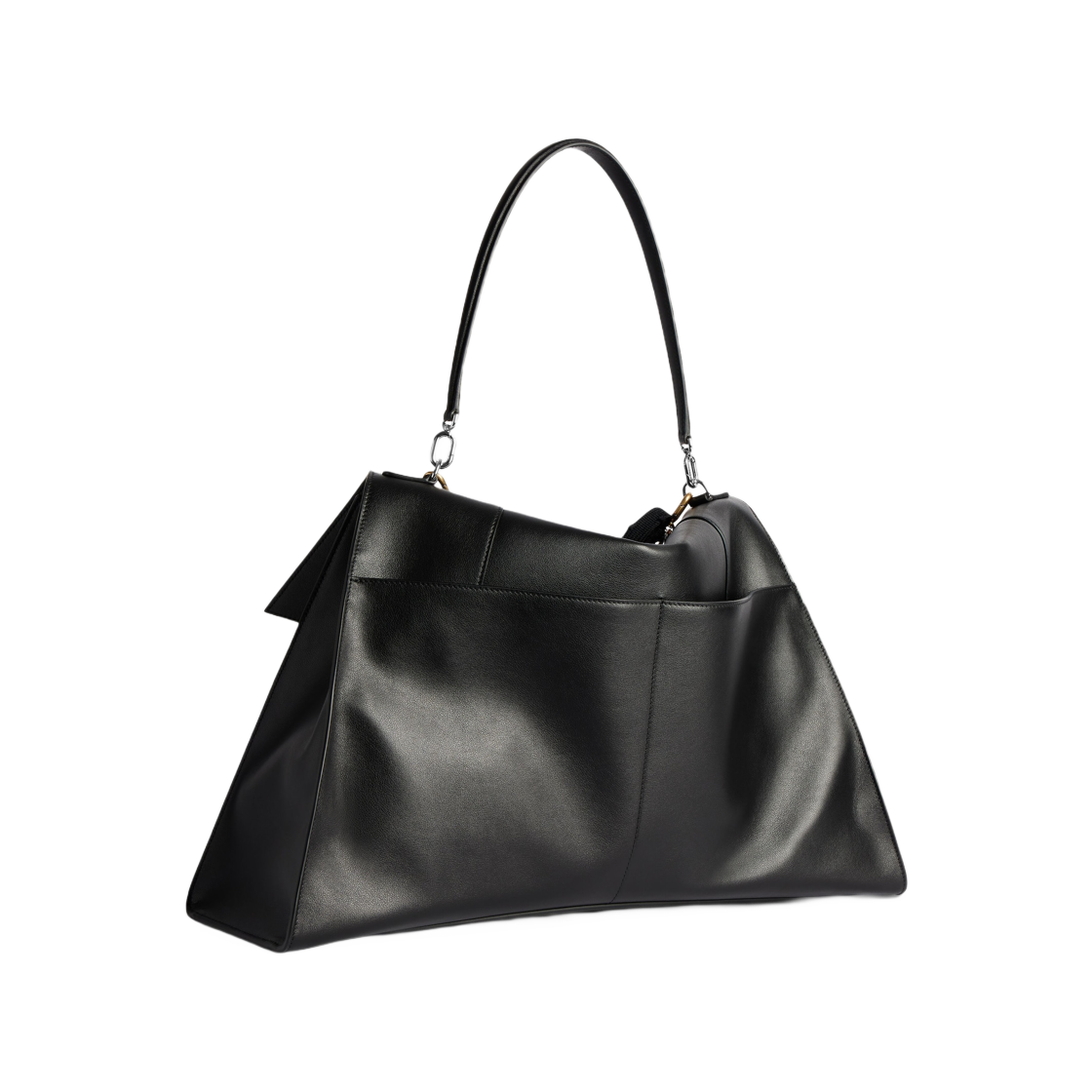 발렌시아가 아워글래스 소프트 핸드백 라지 블랙(Balenciaga Hourglass Soft Handbag Large Black) - 2