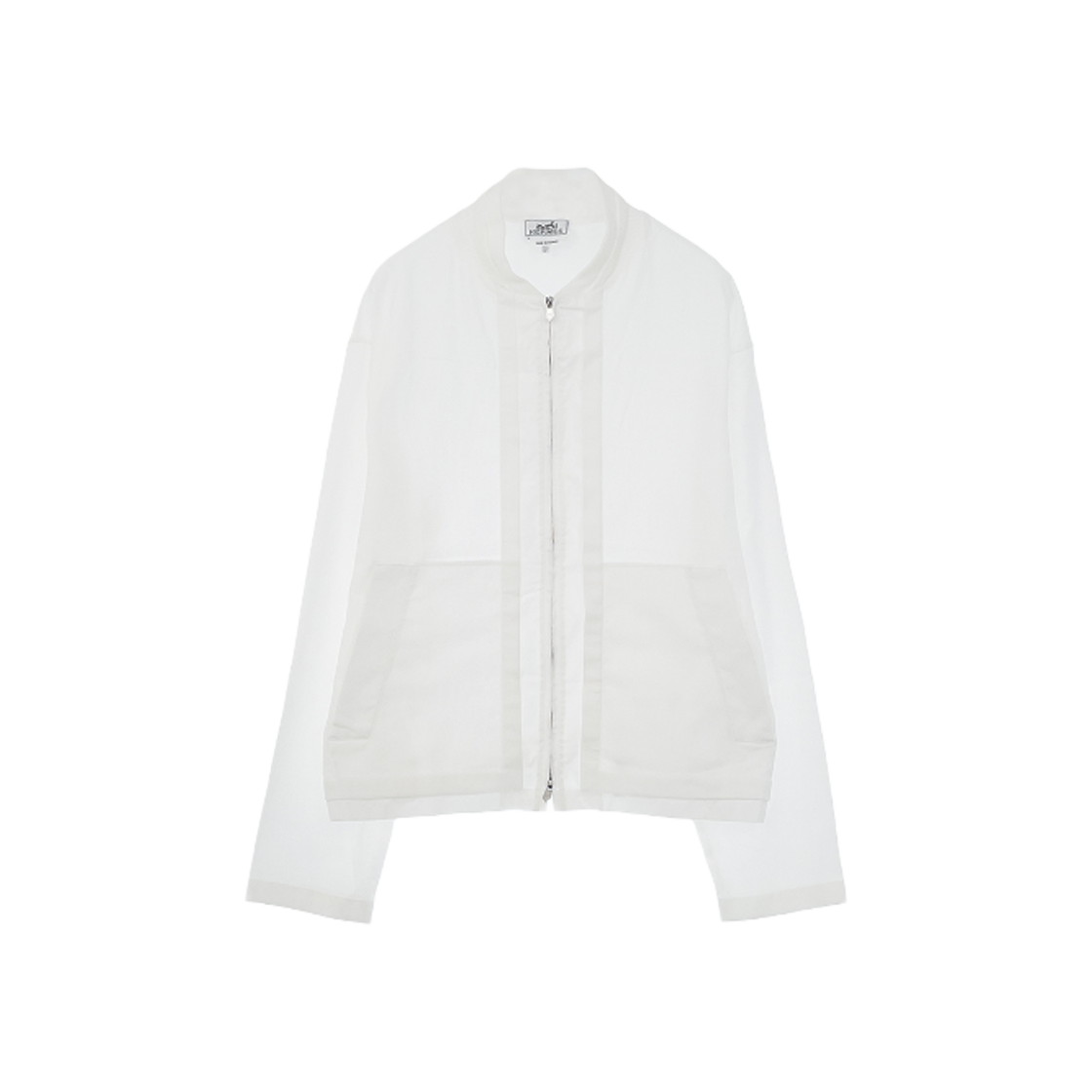 IT2E7F4TKNE9 Hermes Twin Cotton Jacket 39 Blanc