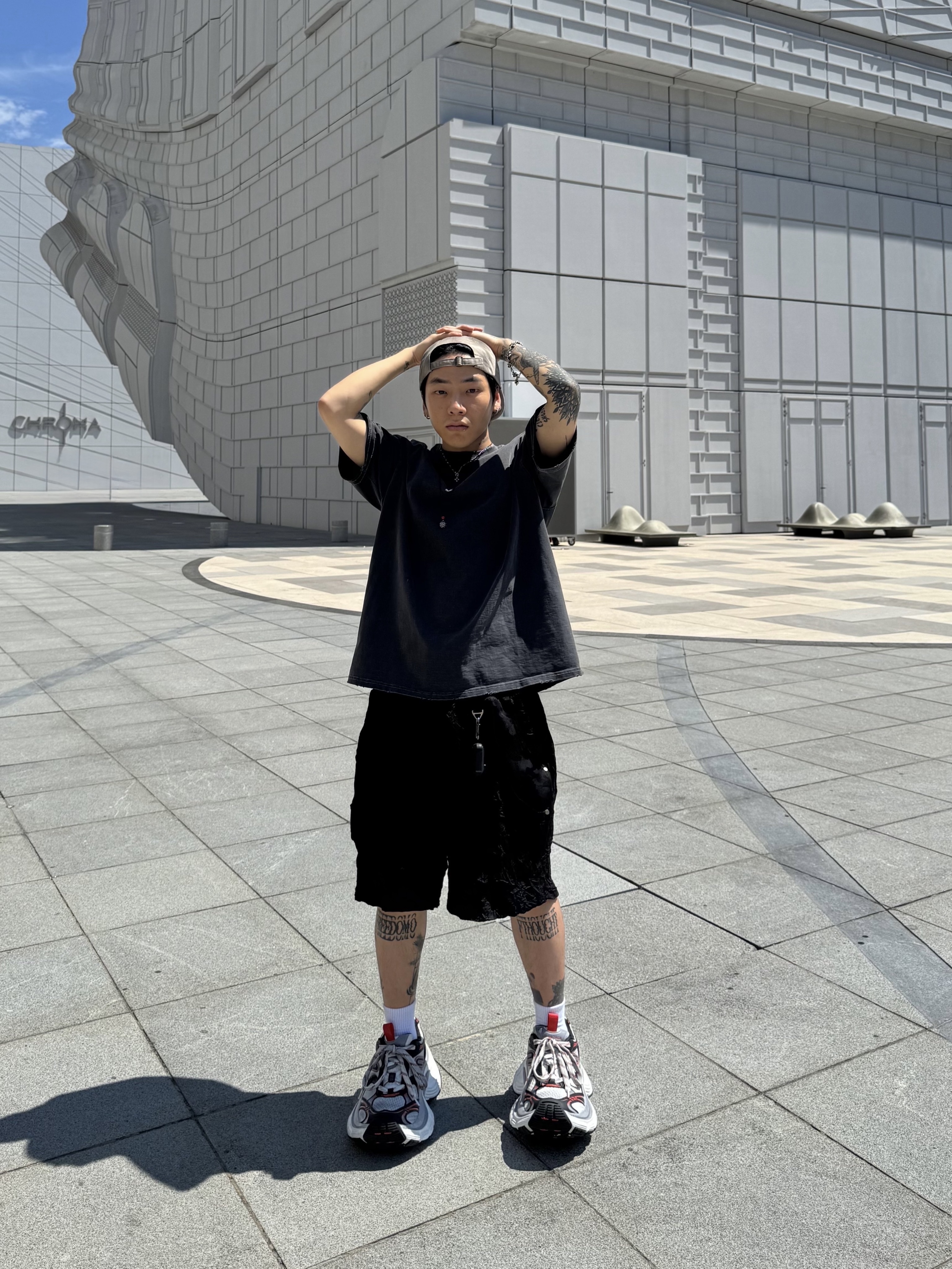 [KREAM Exclusive] Aoiro 6-Panel Bone A/N Cap Mud 착용 스타일 - 3