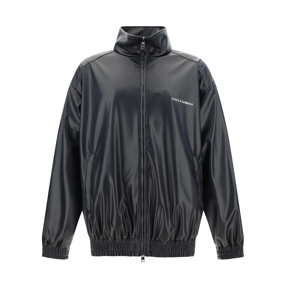 G9ATMTFUSI5N0000 Dolce & Gabbana Logo Bomber Jacket Black