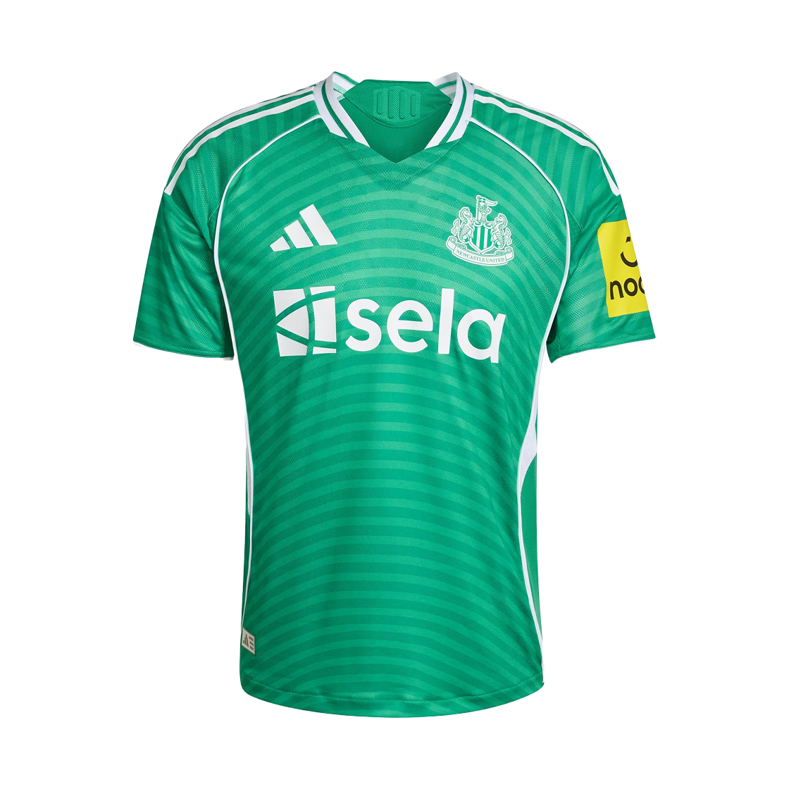 아디다스 뉴캐슬 유나이티드 FC 2025/26 어웨이 어센틱 저지 팀 그린 화이트 - US 사이즈 (논 마킹 버전)(Adidas Newcastle United FC 2025/26 Away Authentic Jersey Team Green White - US Sizing (Non Marking Ver.))