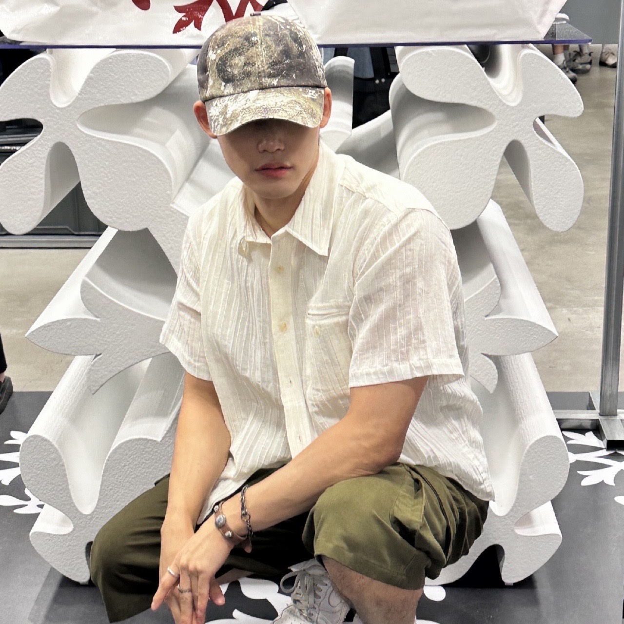 Quarqor #3106 Ring, Nike Air Force 1 '07 Low White 착용 스타일 - 3
