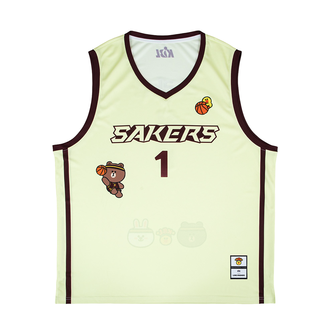 KBL x 라인 프렌즈 LG 유니폼 옐로우 (논 마킹 버전)(KBL x Line Friends LG Uniform Yellow (Non Marking Ver.))