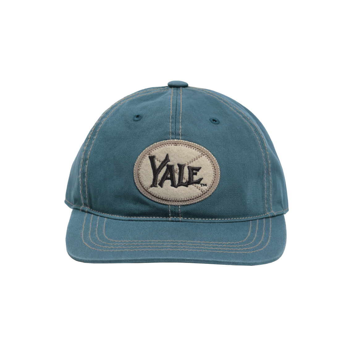 YEF3CA304AVG Yale Vintage Flag Stitch Point Snap Cap_Green