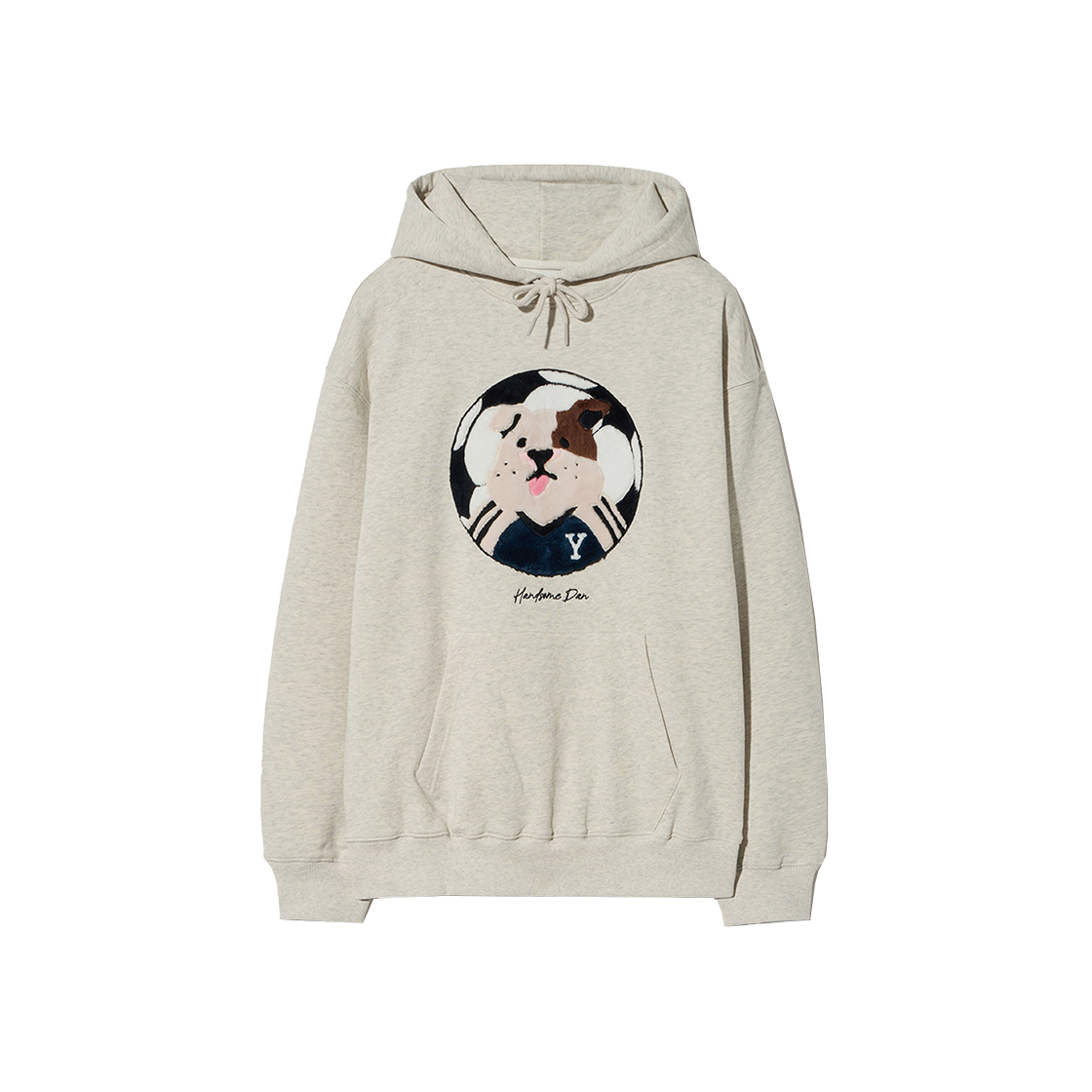 예일 댄 라이크 사커 후드_오트밀(Yale Dan Like Soccer Hoodie Oatmeal) - 1