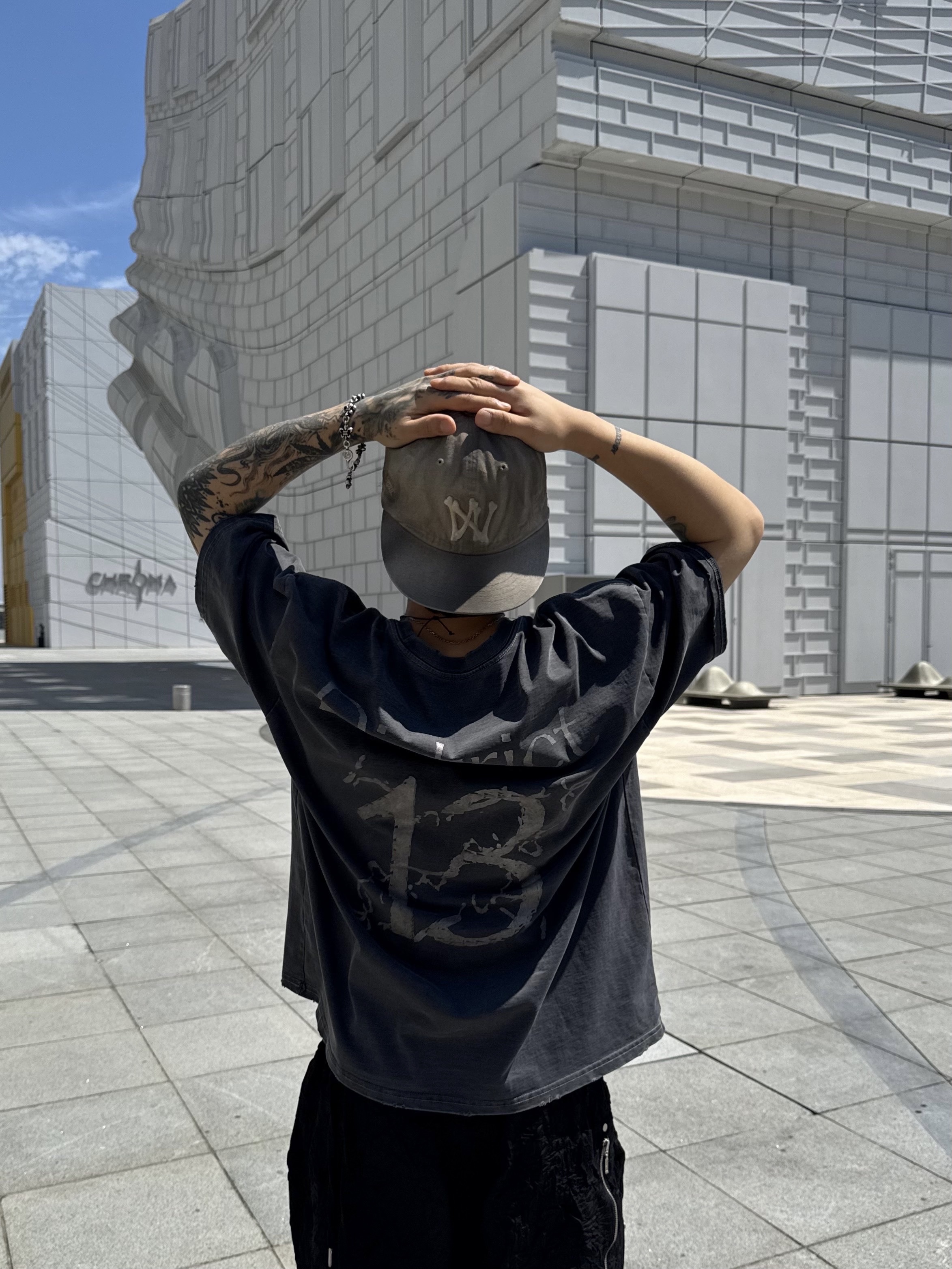 [KREAM Exclusive] Aoiro 6-Panel Bone A/N Cap Mud 착용 스타일 - 2