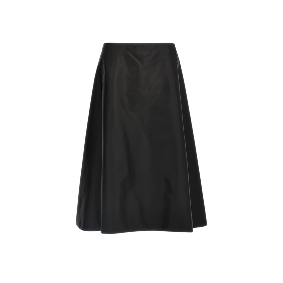GOMA0678SU-UTN923-00N99 (W) Marni Flared Nylon Skirt Black