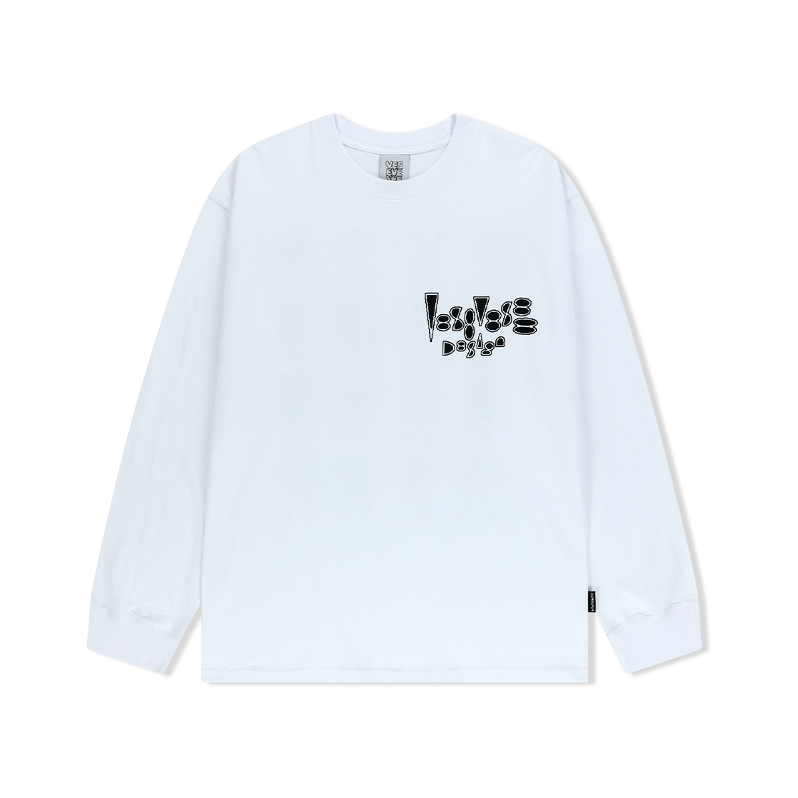 예스아이씨 얼라이브 로고 긴팔 화이트