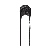 Fakiii Net Knit Bonnet Hat Black