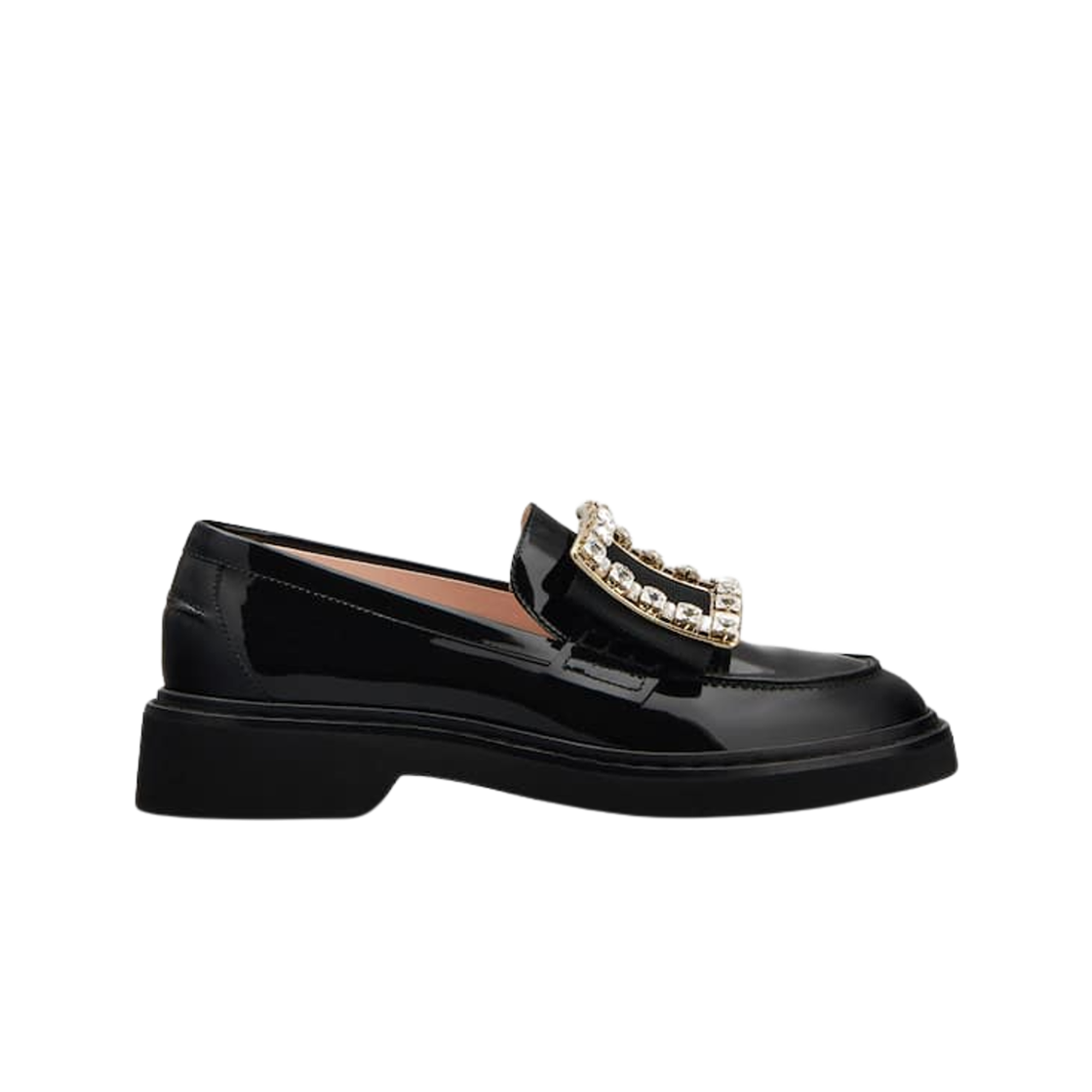 RVW54825880D1PB999 (W) Roger Vivier Viv Rangers Loafers in Patent Leather Black