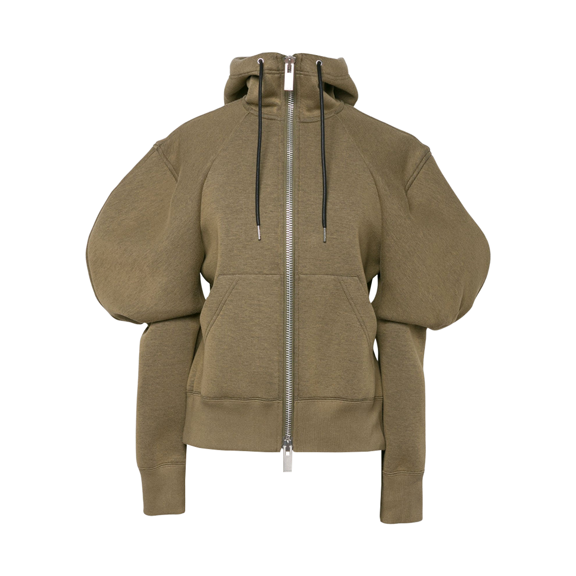 (W) 사카이 스폰지 스웨트 후드 토프((W) Sacai Sponge Sweat Hoodie Taupe)