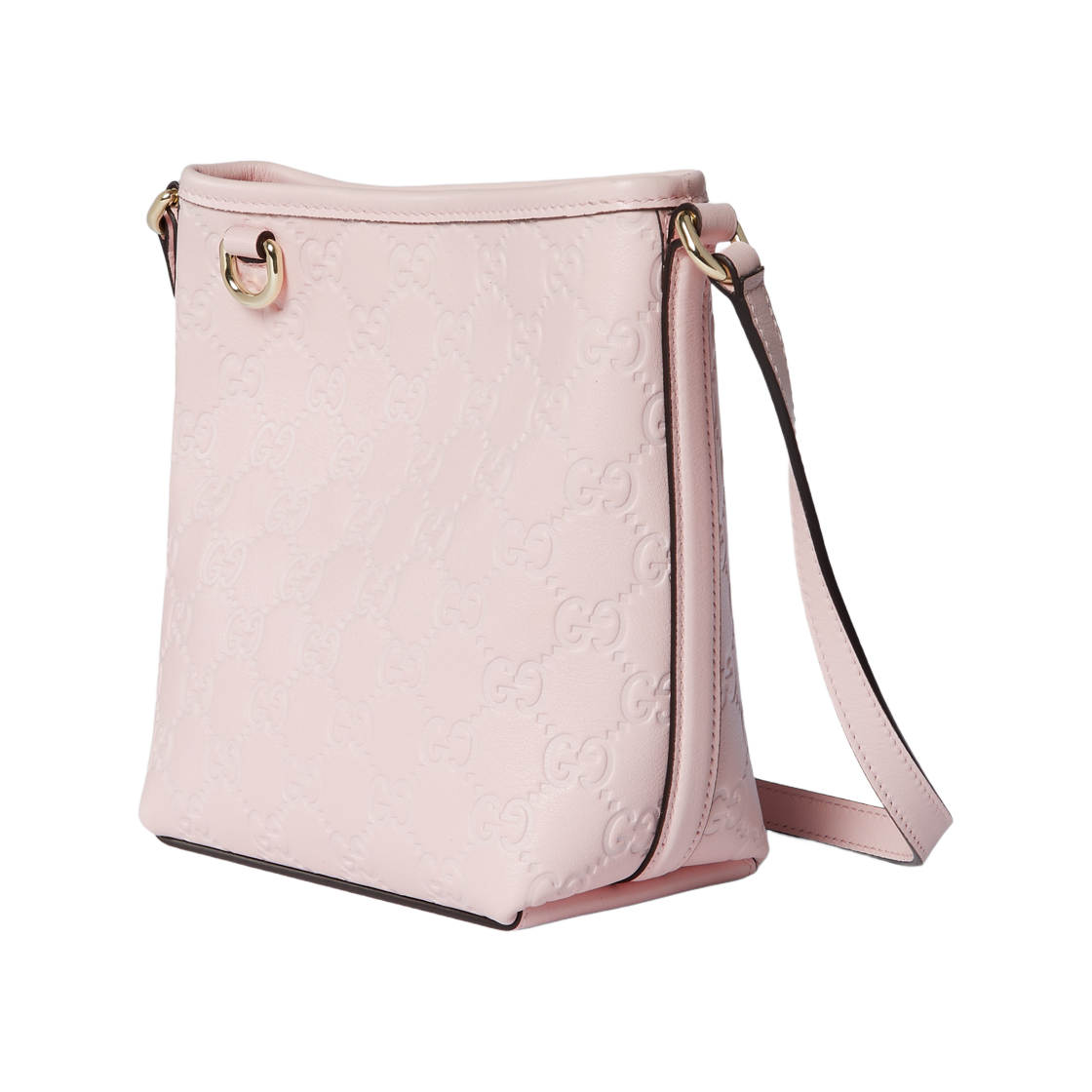 구찌 GG 엠블럼 나노 버킷백 핑크(Gucci GG Emblem Nano Bucket Bag Pink) - 2