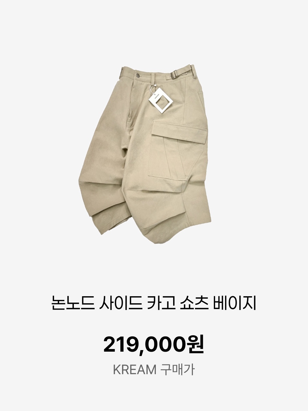 Nonnod Side Cargo Shorts Beige, Nonnod Alpine Carpenter Shorts Black 착용 스타일 - 3