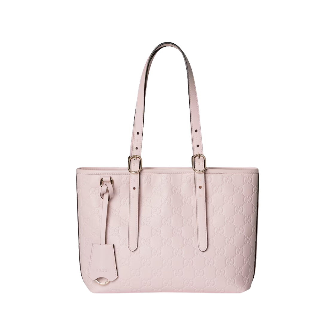 구찌 GG 엠블럼 미디움 토트백 핑크(Gucci GG Emblem Medium Tote Bag Pink) - 1