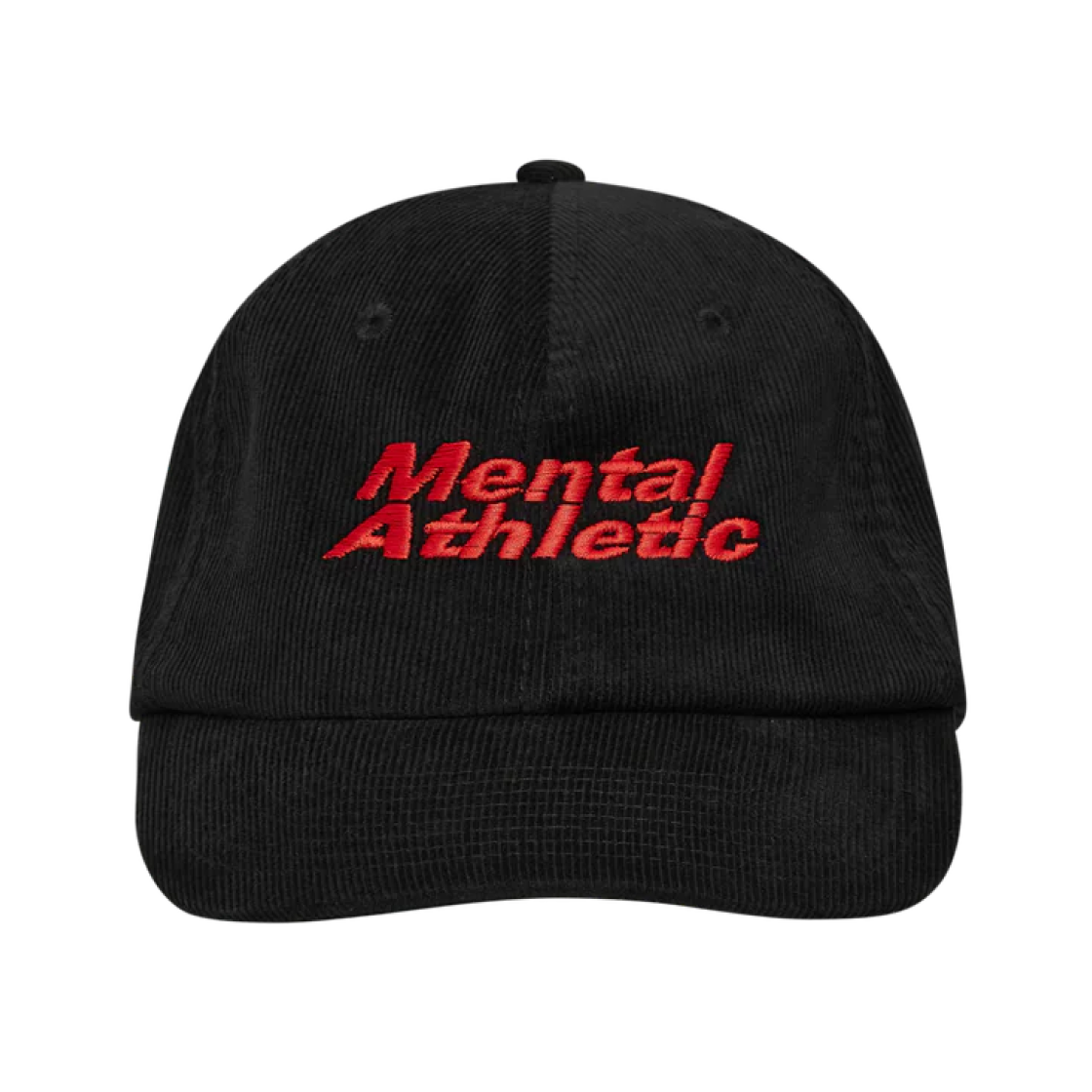 - Mental Athletic Corduroy Cap Black Red