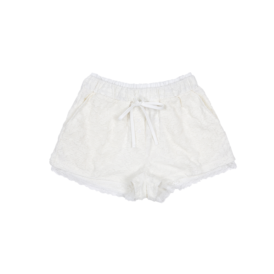 A25SSPT14IV0F Asura Button Breeze Shorts Ivory