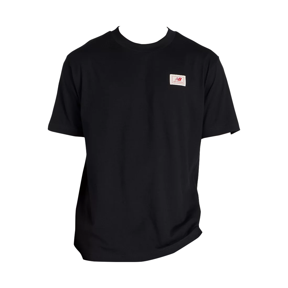 뉴발란스 우븐 라벨 티셔츠 블랙(New Balance Woven Label T-Shirt Black)