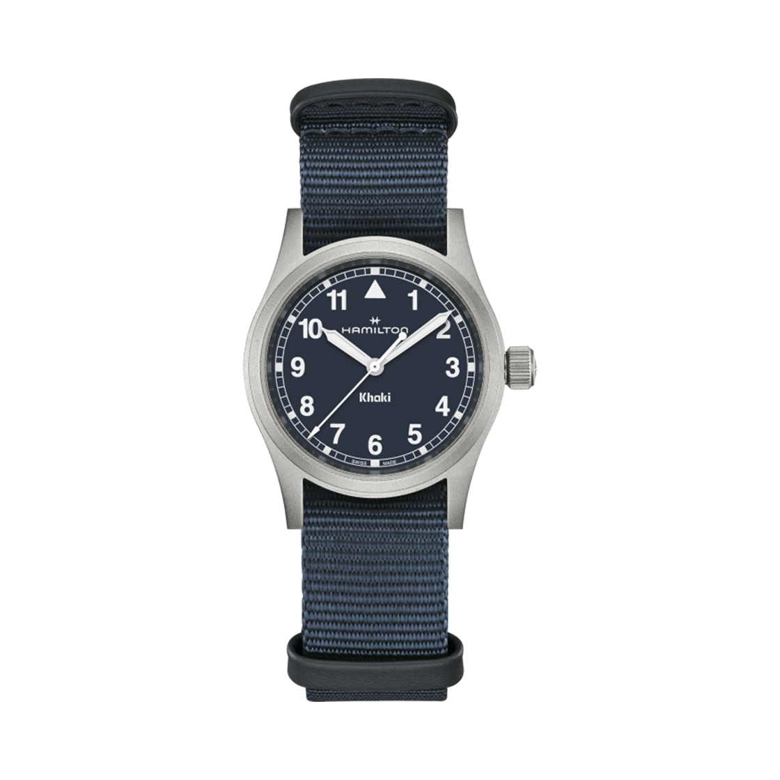 해밀턴 카키 필드 쿼츠 33mm 스테인리스 스틸 블루(Hamilton Khaki Field Quartz 33mm Stainless Steel Blue)