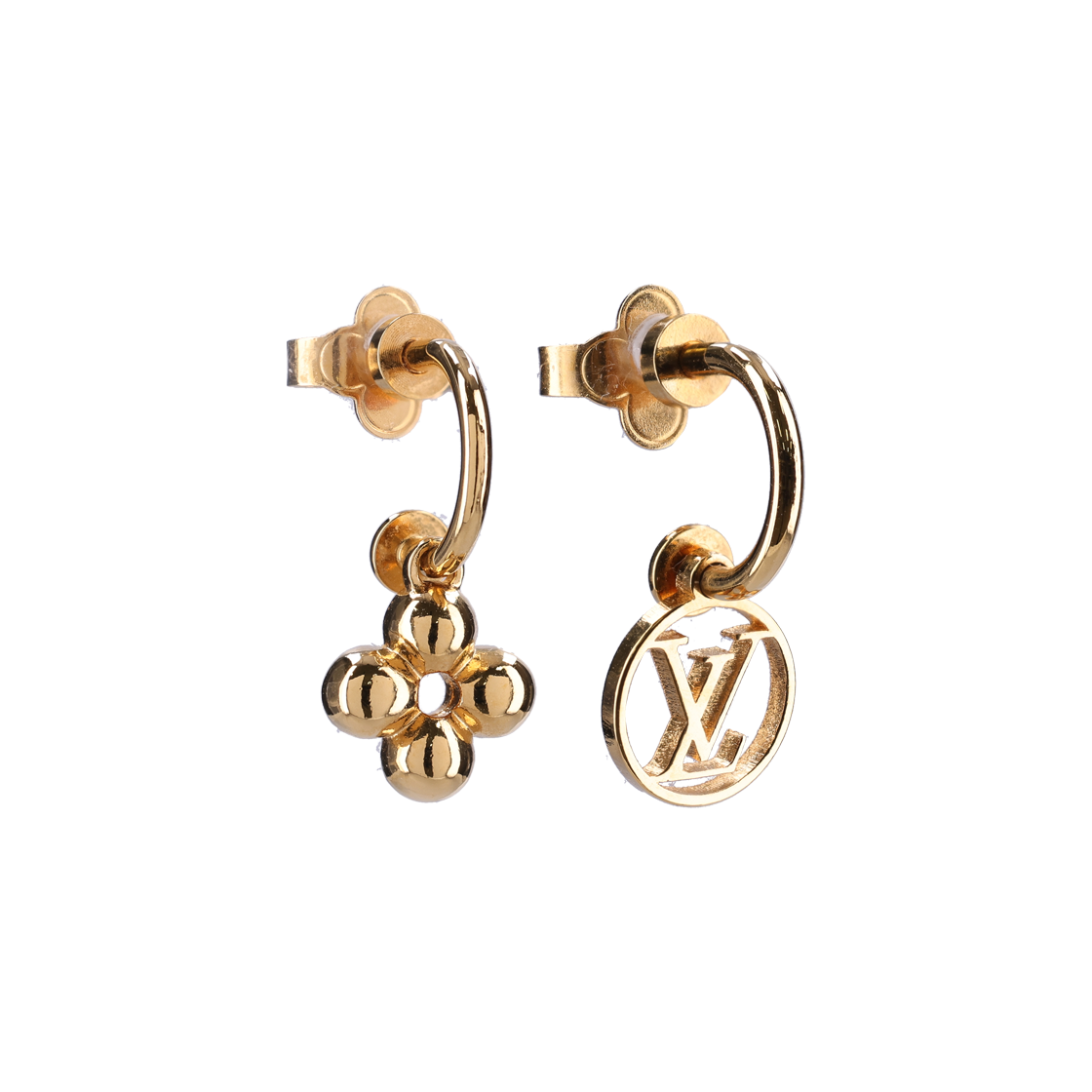 [B등급] 루이비통 M64859 블루밍 이어링 골드([B등급] Louis Vuitton Vintage Blooming Earrings Gold)